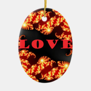 Love.png Ceramic Tree Decoration