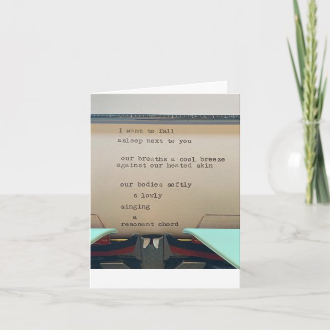 love poem card (Front)