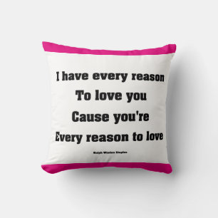 love poem cushion