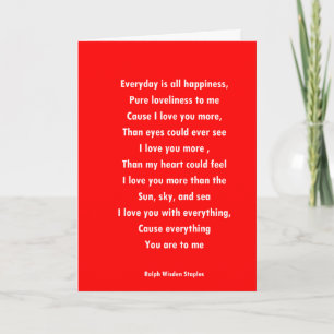 LOVE POEM HOLIDAY CARD