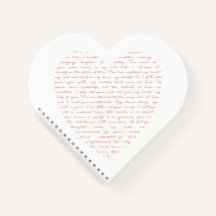 Love Poem in Shape of Heart
