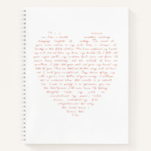 Love Poem in Shape of Heart