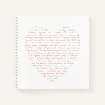 Love Poem in Shape of Heart