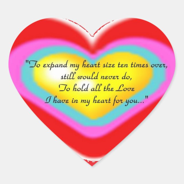 Love Poem Sticker (Front)