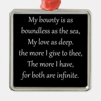 Love Poetry from Romeo & Juliet Metal Tree Decoration