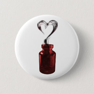 love poison 6 cm round badge