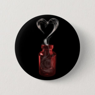 love poison 6 cm round badge