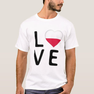 Love - Poland Flag T-Shirt