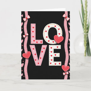 Love Polka Dot Heart Card