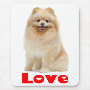 Love Pomeranian Pom Pom Puppy Dog Mousepad