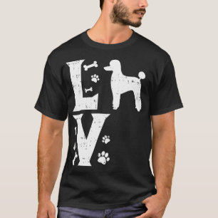 Love Poodle Standard Miniature Toy Pet Dog Lover O T-Shirt