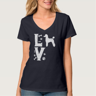 Love Poodle Standard Miniature Toy Pet Dog Lover O T-Shirt