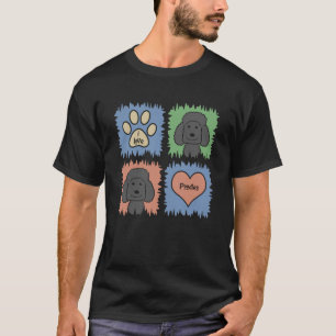 Love Poodles Dad Mum Lady Man Men Women Woman Girl T-Shirt