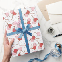 Love Pop Retro Valentine's Wrapping Paper
