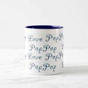 Love PopPop Two-Tone Coffee Mug