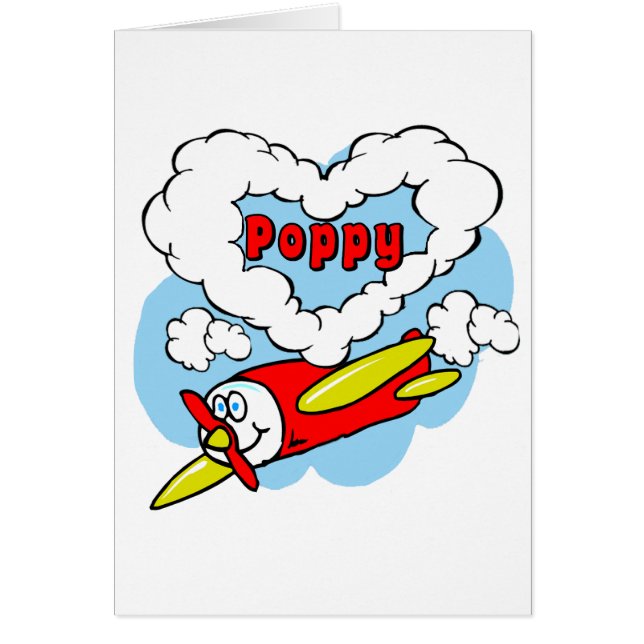Love Poppy Kids Aeroplane (Front)