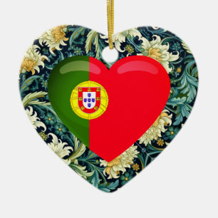Love Portugal Ceramic Tree Decoration