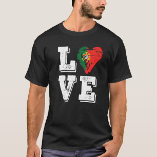 Love Portugal Flag Proud Portuguese T-Shirt