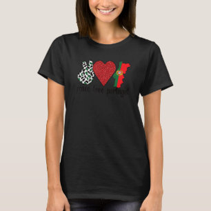 Love Portugal Proud Portuguese Flag Portuguese Roo T-Shirt