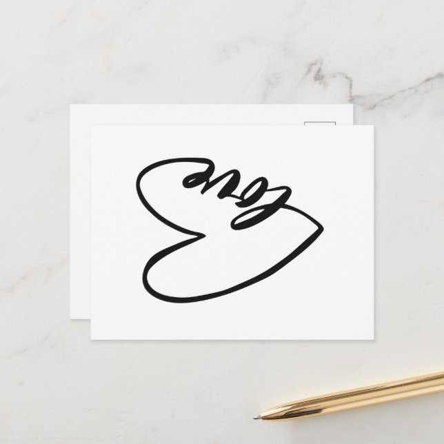 love postcard (Front/Back In Situ)