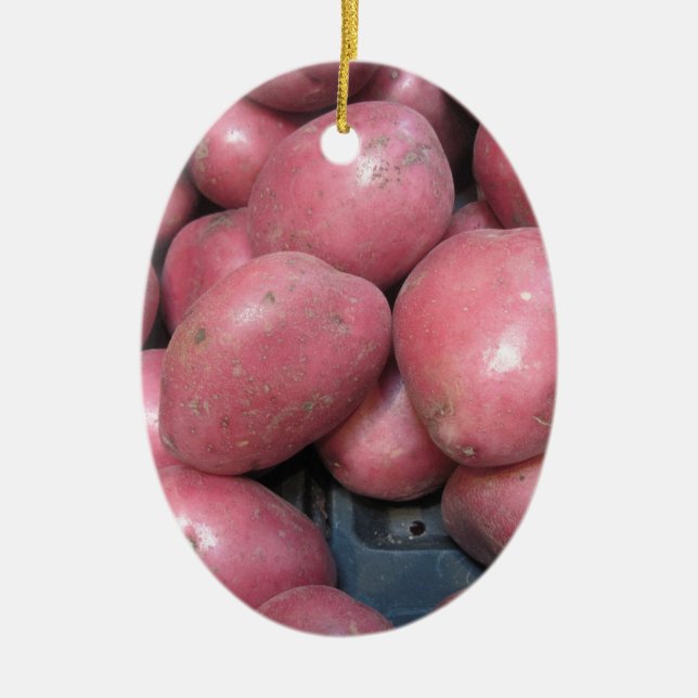 Love Potatoes Ceramic Tree Decoration (Front)