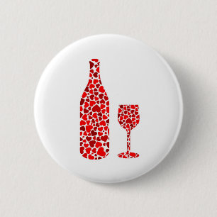 Love potion 6 cm round badge