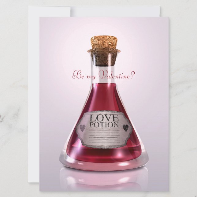 Love Potion - Be My Valentines Holiday Card (Front)
