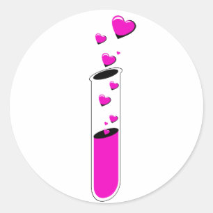 love potion classic round sticker