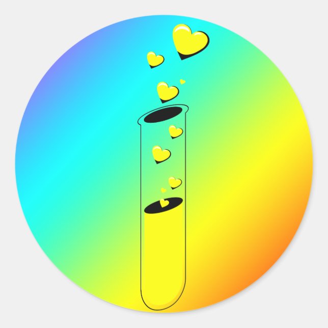 love potion classic round sticker (Front)