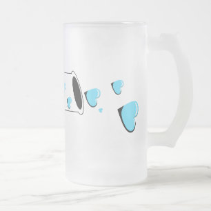 love potion frosted glass beer mug