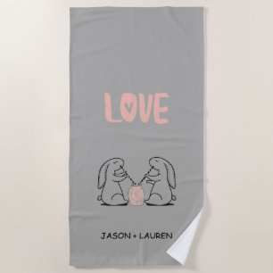 Love Potion   Monogram Beach Towel