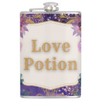 Love potion purple pattern art by Renee Lavoie