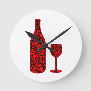 Love potion round clock