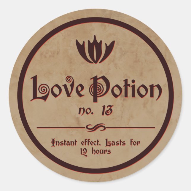 Love Potion | Vintage Halloween Label (Front)