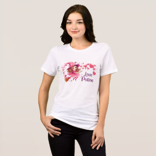 Love Potion Witch T-Shirt   Cute Pink Halloween Te Tri-Blend Shirt