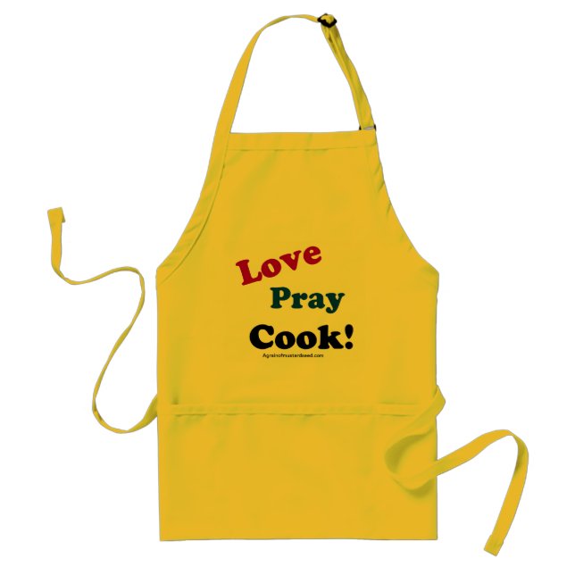 Love Pray Cook Christian Standard Apron (Front)