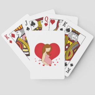 Love pregnancy playing cards