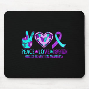 Love Prevention Happy Suicide Awareness Graphic  Mouse Mat