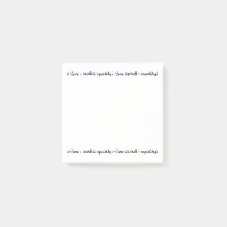 Love Pride Equality  Post-it Notes