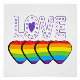 Love Pride. LGBT+Pride. Pride love Poster