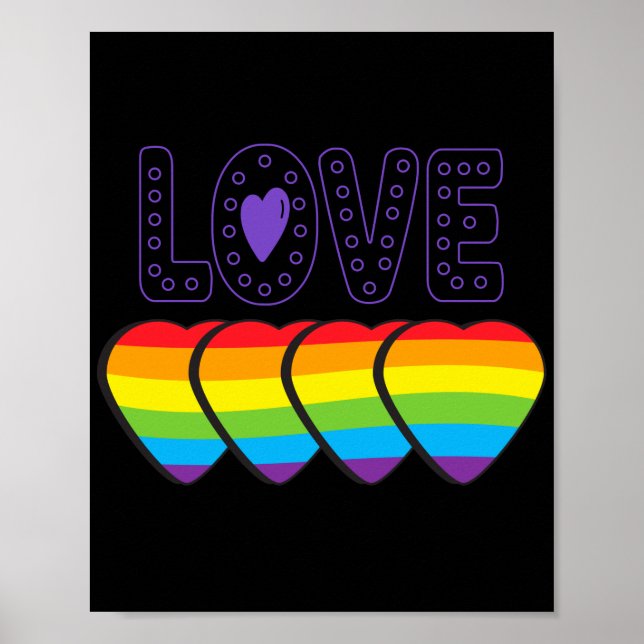 Love Pride. LGBT+Pride. Pride love Poster (Front)