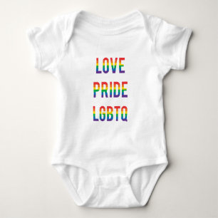 Love Pride LGBTQ Baby Bodysuit