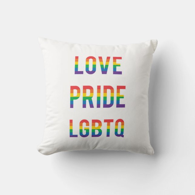 Love Pride LGBTQ Cushion (Front)