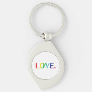 Love Pride lgbtq lgbt Rainbow queer gay colours Key Ring