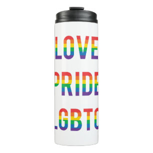 Love Pride LGBTQ Thermal Tumbler