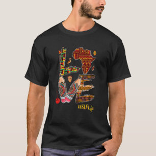 Love Proud SLP Life Black History Pride Afro Afric T-Shirt