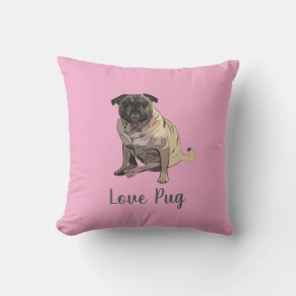 Love Pug Cushion