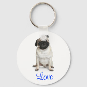 Love Pug Key Chain