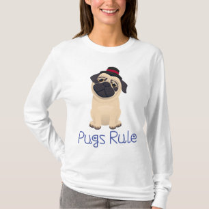 Love Pug Puppy Dog Cartoon Women's T-Shirt