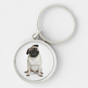 Love Pug Puppy Dog Keychain